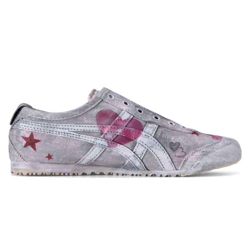 Мужские низкие повседневные кроссовки MEXICO 66 Onitsuka Tiger, белый черный — фото 3