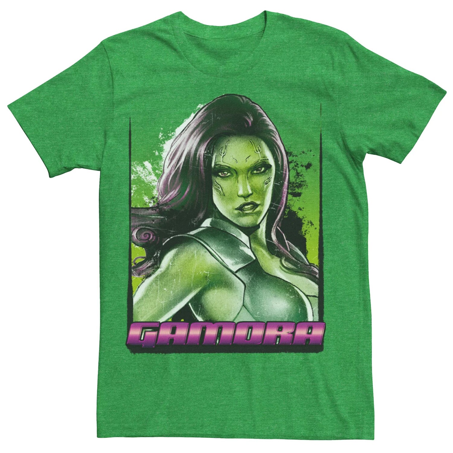 

Мужская футболка с рисунком Marvel Guardians of the Galaxy Gamora Shading Licensed Character