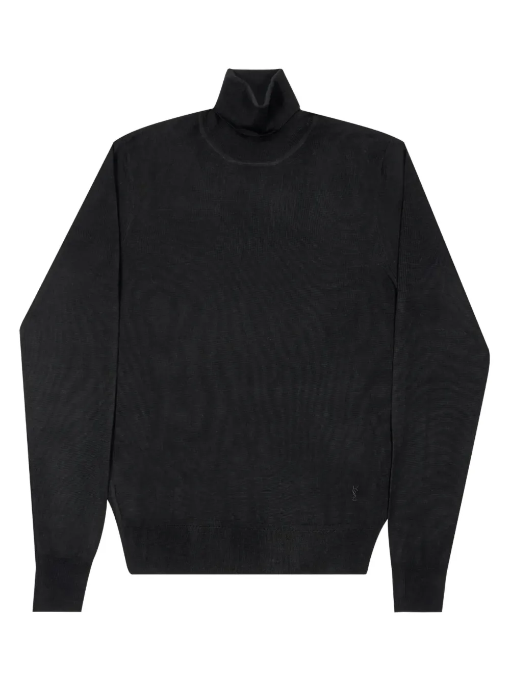 

Свитер с воротником-гольф и логотипом Ysl, черный