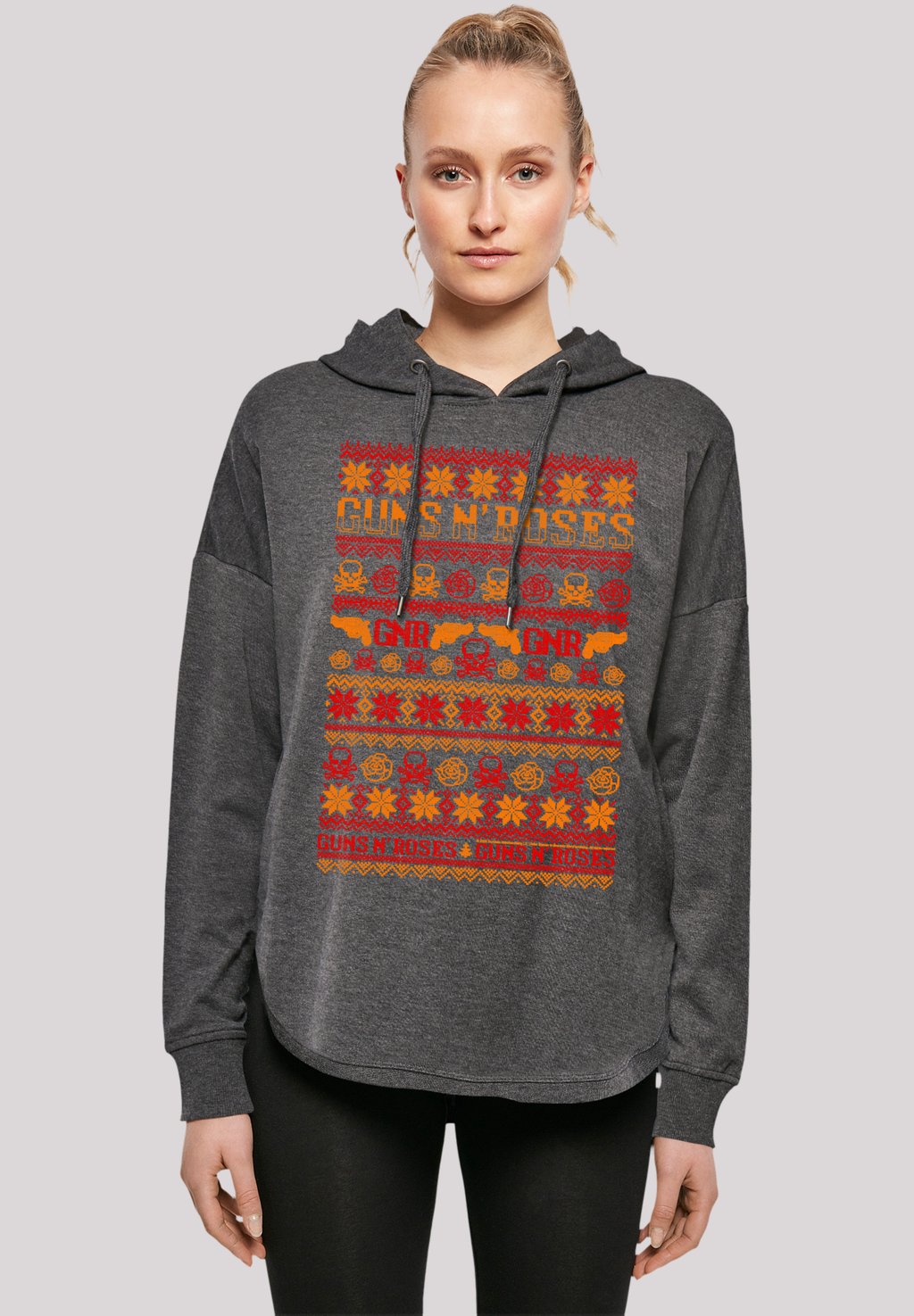 

Толстовка GUNS N ROSES WEIHNACHTEN - Hoodie F4NT4STIC, темно-серый