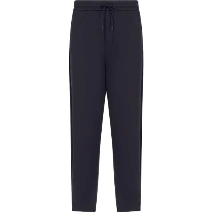 Джоггеры Double Jersey на шнурке EMPORIO ARMANI, marine синий