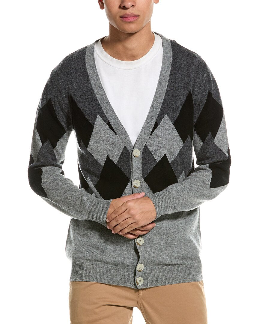 

Кардиган Brodie Cashmere Wool & Cashmere-Blend, серый