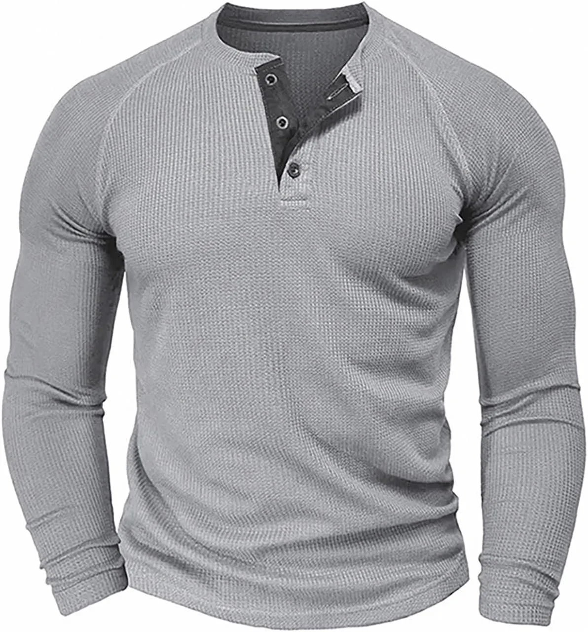 

Мужская хенли с длинным рукавом, Waffle, Slim Fit Floleo