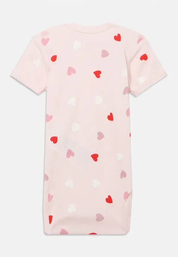 Боди Nbfbody heart 3 pack Name It, розовый/светло-розовый/сиреневый — фото 2
