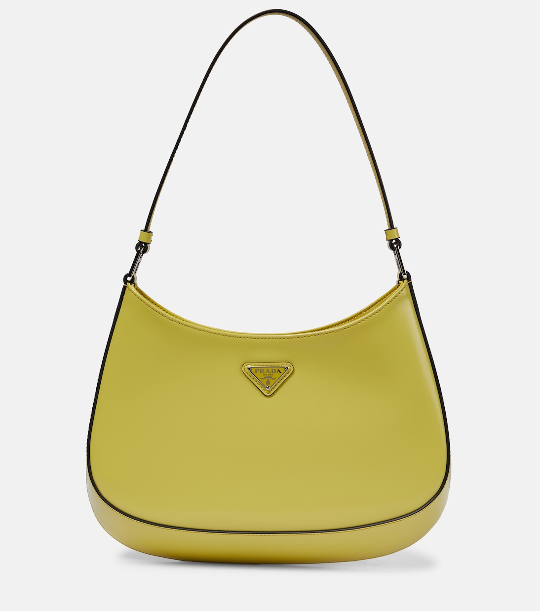 

Cleo Маленькая кожаная сумка через плечо Prada, Cedro