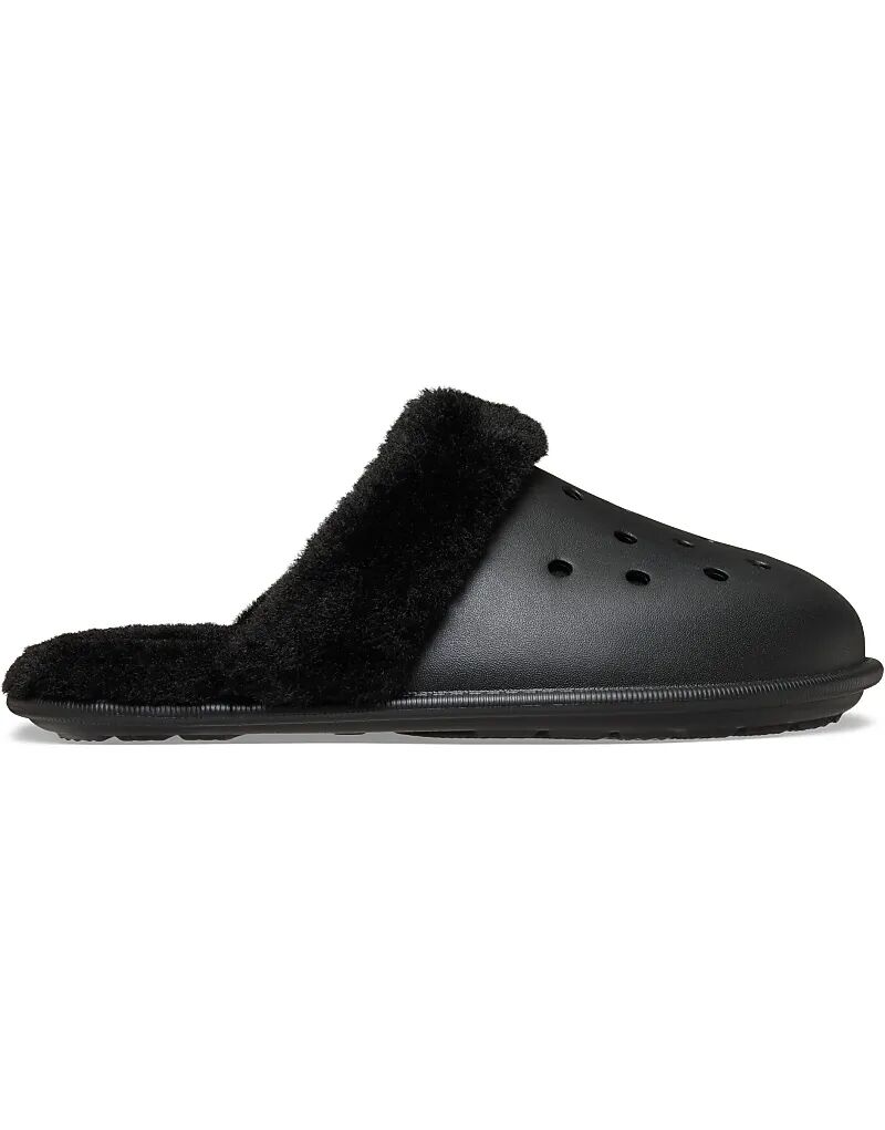 Сабо Crocs Classic Fuzz Scuff черного цвета