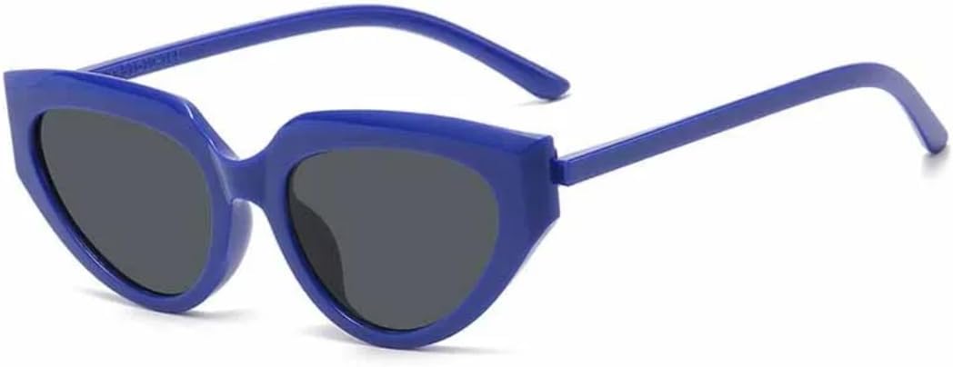 

Солнцезащитные очки с защитой UV400 | Панк-стиль "кошачий глаз" | Серые линзы | для женщин и мужчин | для занятий спортом на открытом воздухе и вождения DSVIGF, Blue Gray