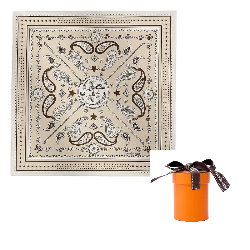 

HERMES Шелковый шарф бежевый Women's Beige, Beige