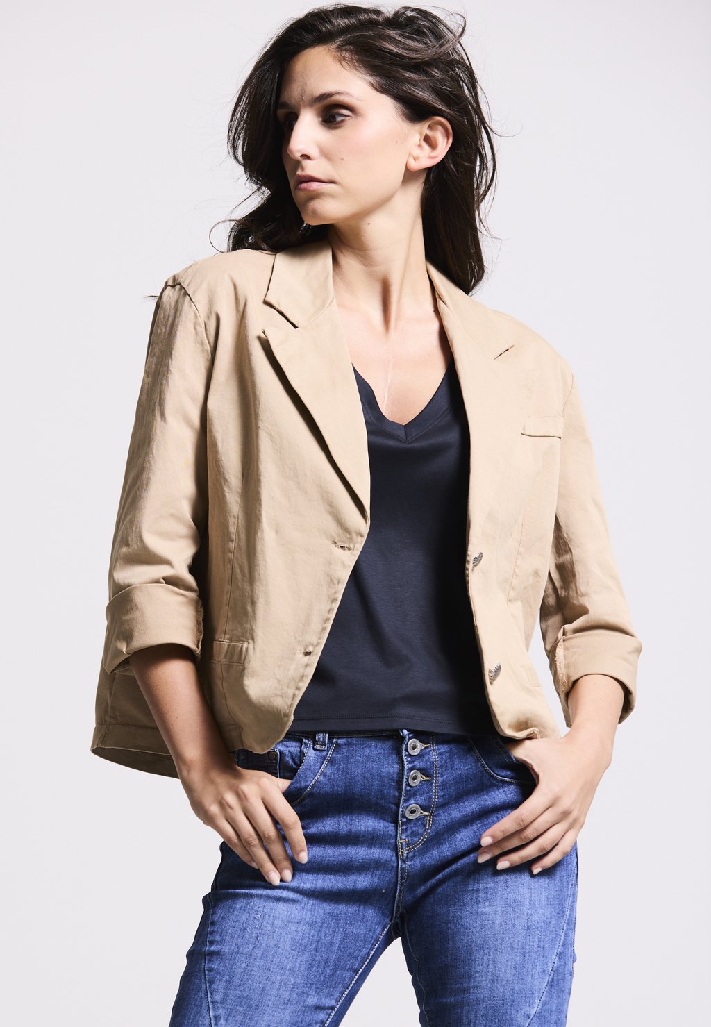 

Блейзер SPORTY MODERN CLASS Andijamo, коричневый