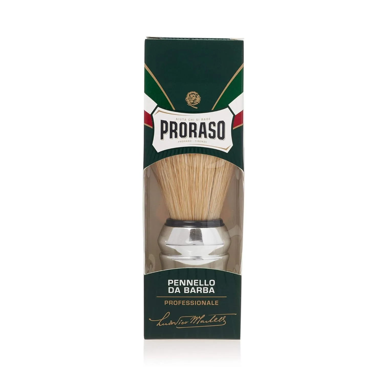 Мыло для бритья Proraso в чаше, для чувствительной кожи + профессиональная помазок для бритья, Green — фото 2