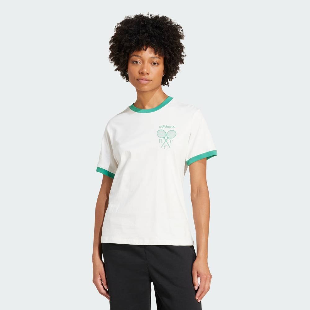 Футболка Retro Tennis Regular с коротким рукавом Adidas, white