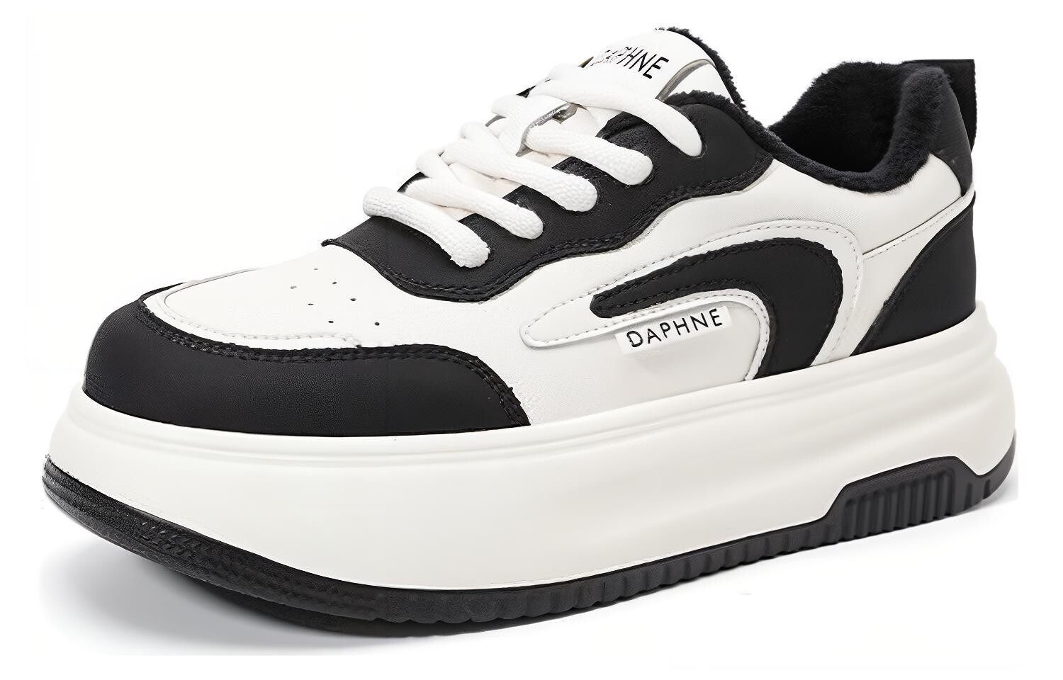 

Кеды DAPHNE Skateboard Shoes Women's Low-Top, бежевый/черный