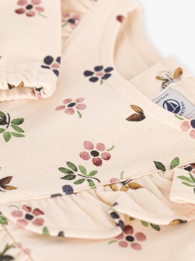 Детское трикотажное платье из тюбика Petit Bateau, цвет Avalanche/Multi — фото 3