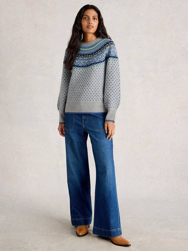 

Джемпер Fair Isle из шерсти White Stuff, Grey/Multi