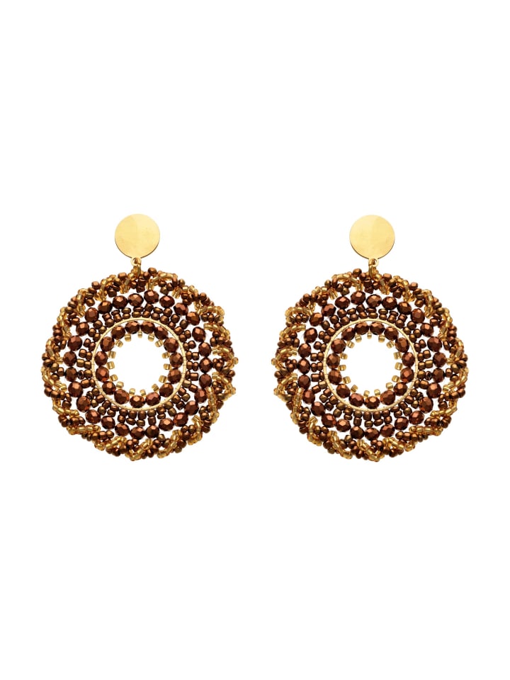 

Usha FESTIVAL Женские серьги коричневого цвета