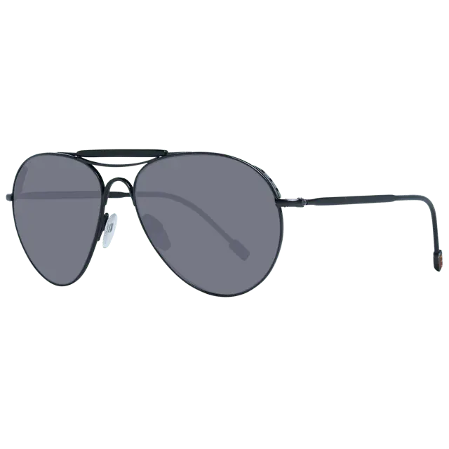 

Солнцезащитные очки zc0020 57 02a титановые Zegna Couture, черный