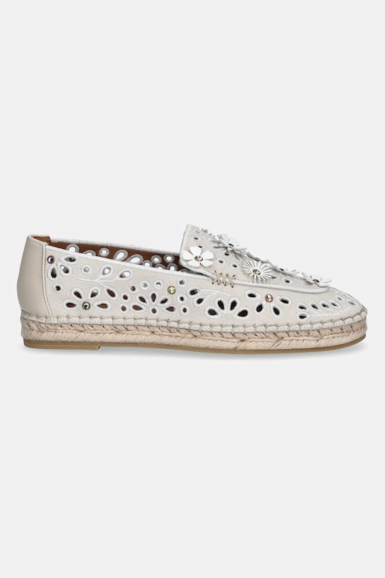 Замшевые эспадрильи Flower Espadrille Loafer Kurt Geiger London, бежевый — фото 2