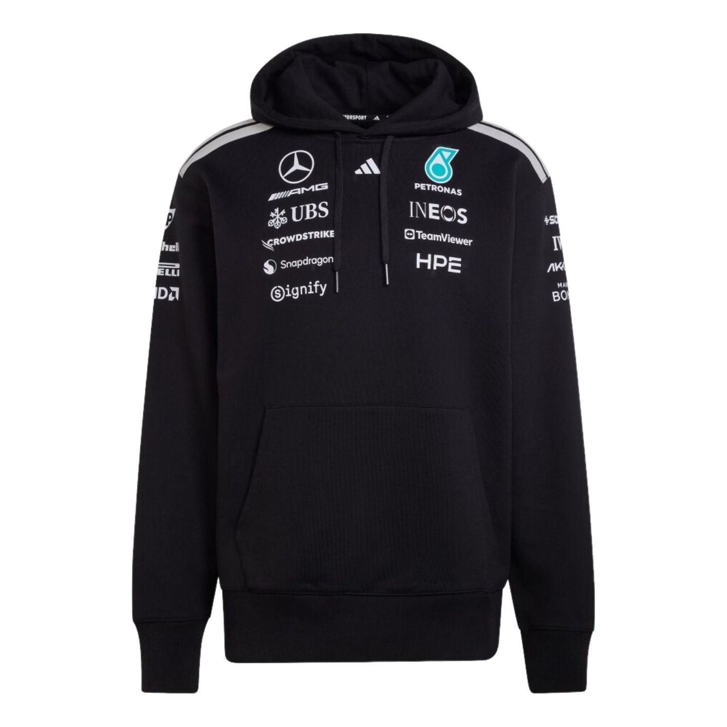 Толстовка Adidas x Mercedes AMG Petronas Formula 1 Team Driver Hood, цвет 'Black'