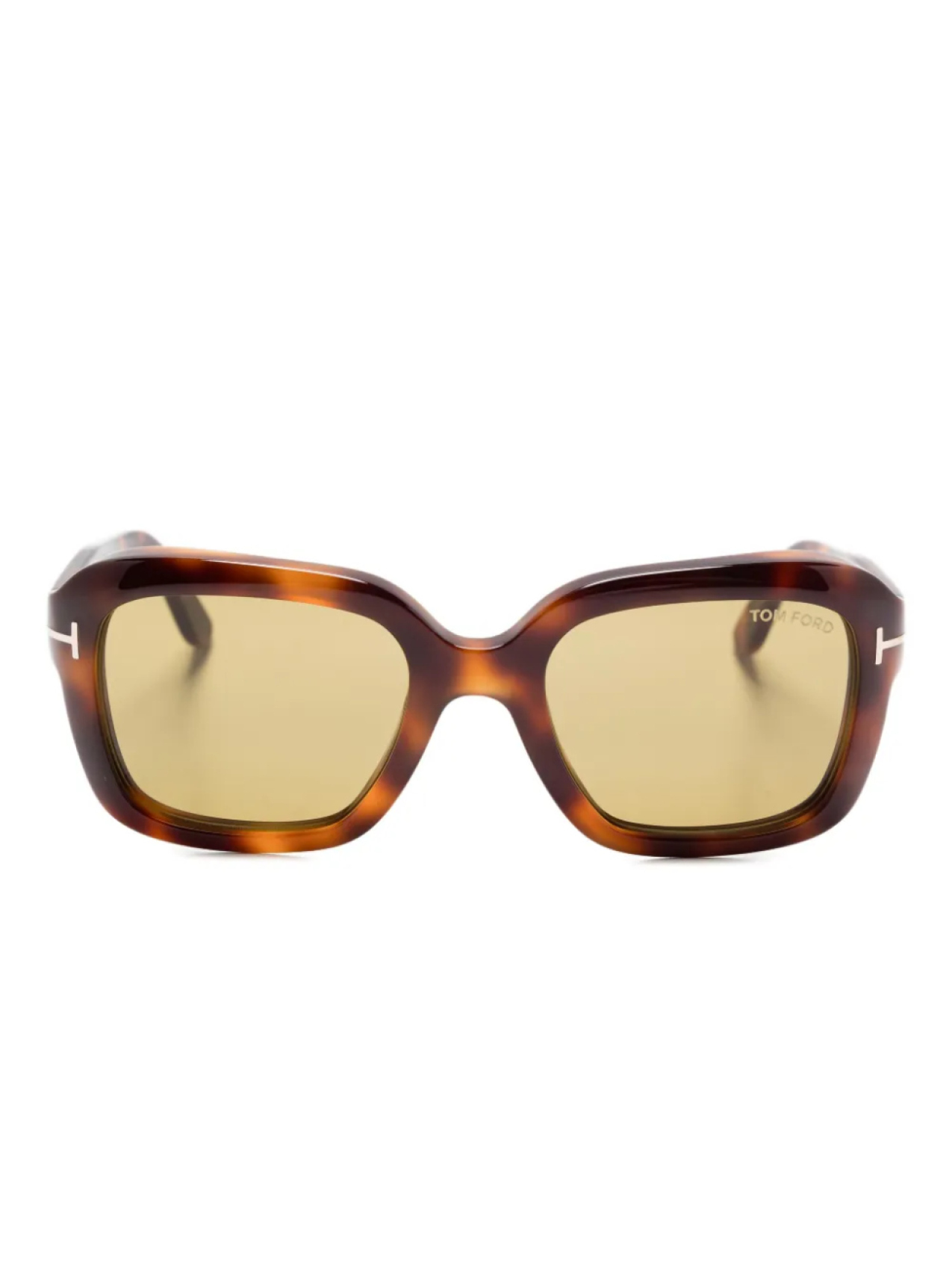 

Солнцезащитные очки TOM FORD Eyewear в прямоугольной оправе, коричневый