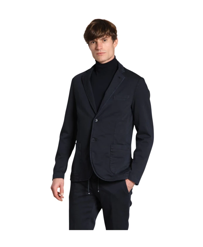 

Спортивный дорожный пиджак Jersey темно-синего цвета Mason'S, синий