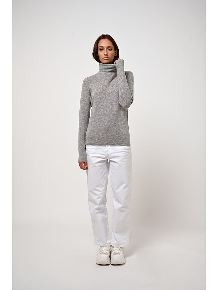 

Пуловер AUTHENTIC CASHMERE Kaschmir-Rollkragenpullover Bise, серый