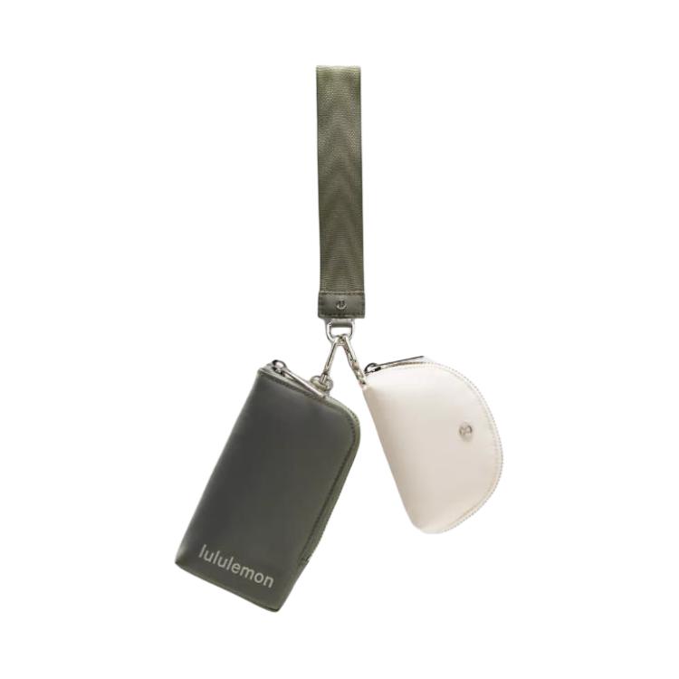 

Lululemon Женский кошелёк из переработанного полиэстера зелёно-белый, Green & White