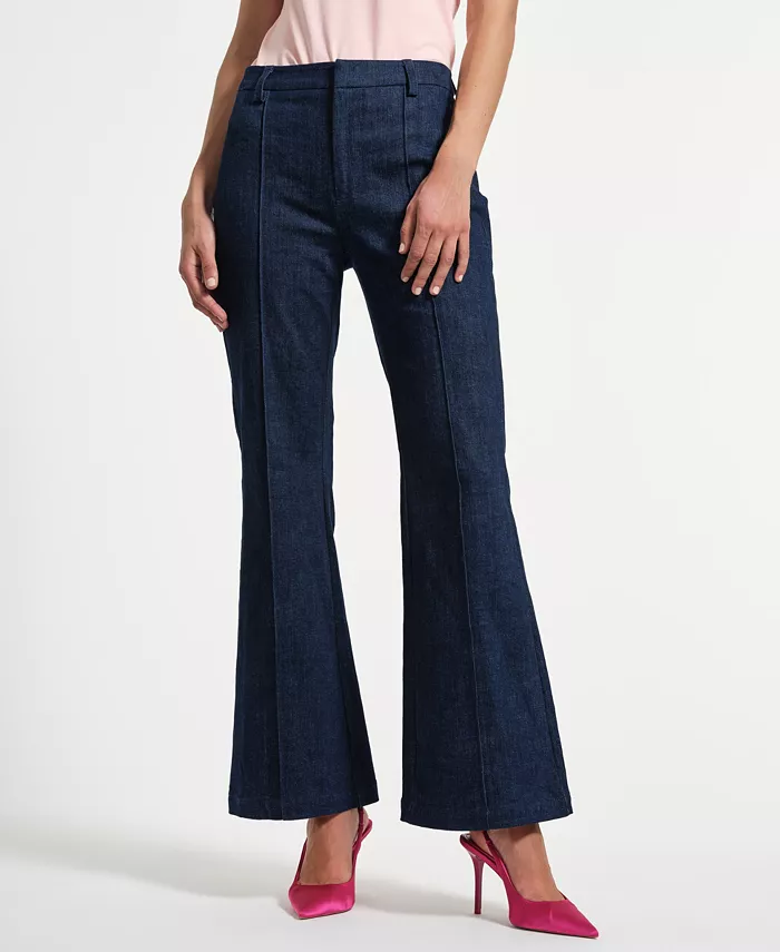 

Женские джинсы клеш со средней посадкой и швами Isaac Mizrahi