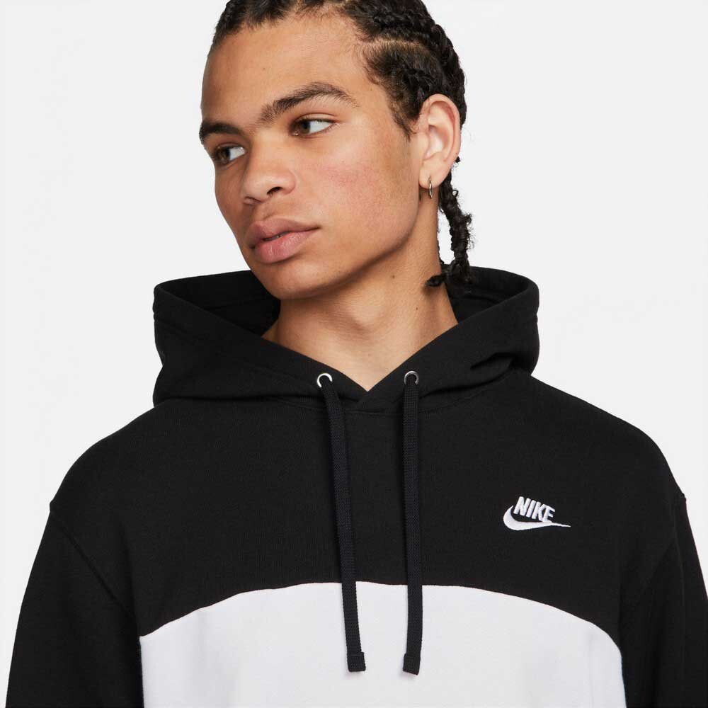 Худи Nike Club French Terry, черный — фото 3