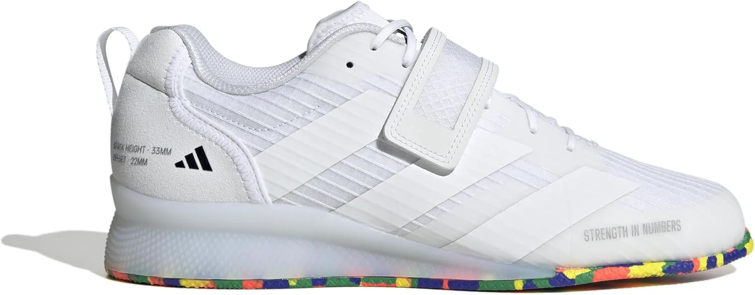 Мужские кроссовки для тяжелой атлетики Adidas Adipower III, белый/черный — фото 3