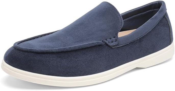 

Мужские слипоны для вождения 2025, легкие дышащие мокасины, повседневные ботинки типа 'лодочка', удобные прогулочные оксфорды Generic, синий