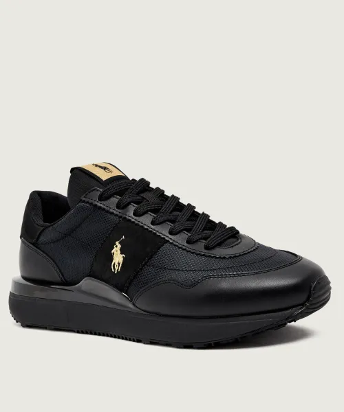 

Кожаные кроссовки Train 89 Polo Ralph Lauren, черный