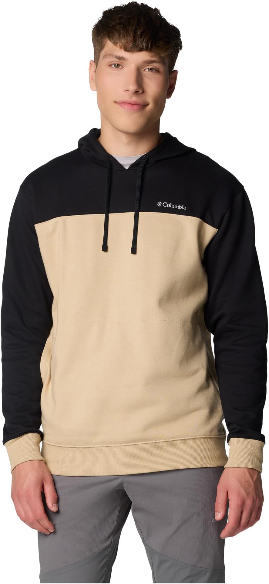 

Толстовка Columbia Hart Mountain Hoodie III, цвет Oatmeal Heather/Black Heather