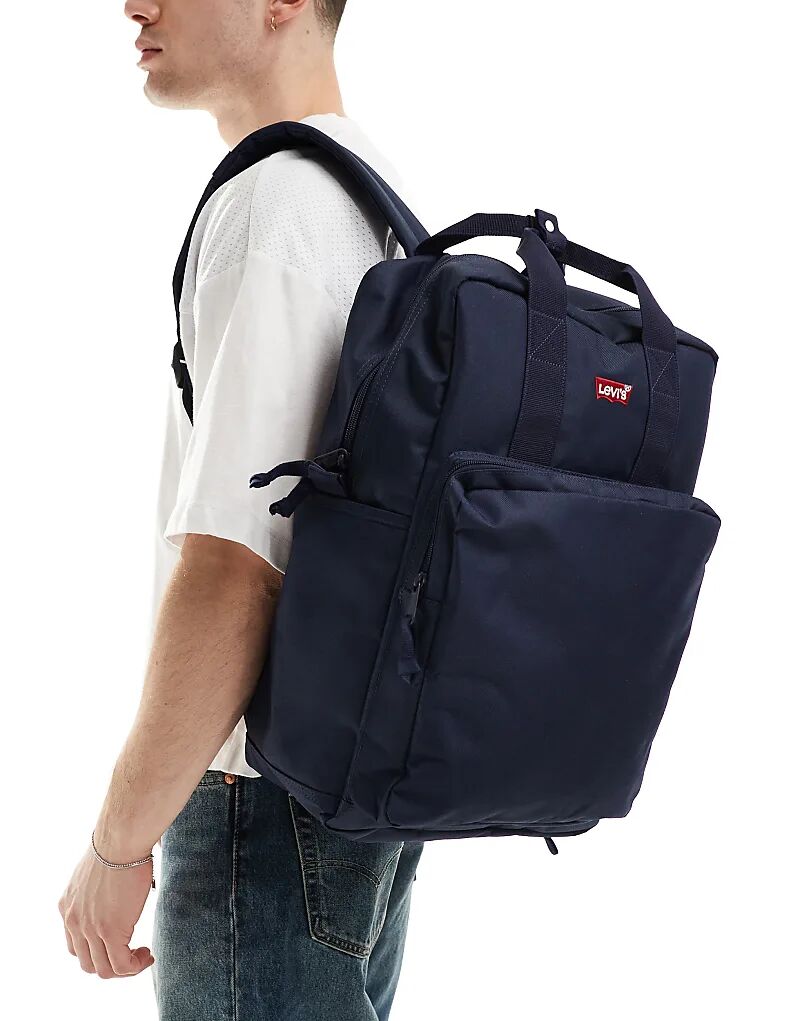 

Большой рюкзак Levi's L Pack с логотипом «летучая мышь» черного цвета
