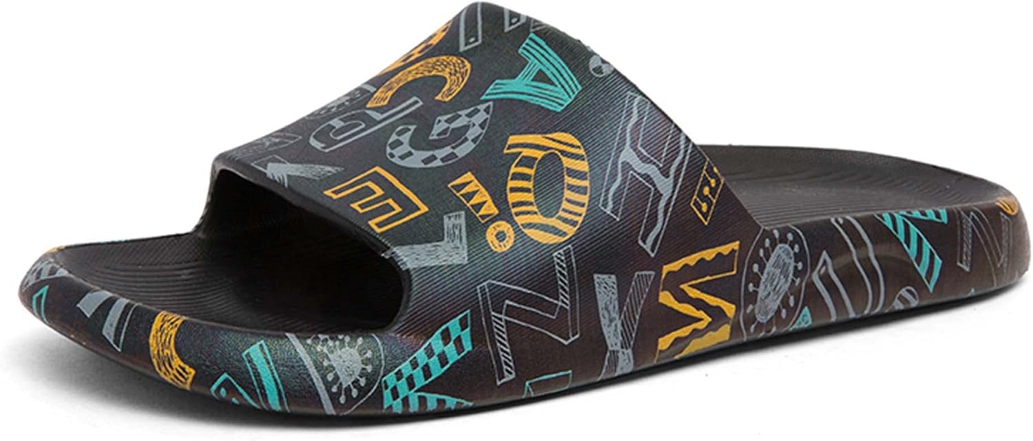 

Мужские летние шлепанцы из EVA, высокоэластичные, ультралегкие, мягкие, удобные, дышащие, повседневные, модные, противоскользящие и прочные Generic, черный