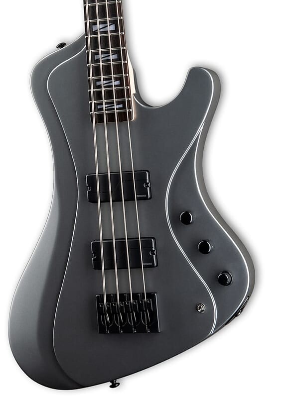 

Басс гитара ESP LTD SIGNATURE SERIES JC-4 John Campbell - Dark Grey Metallic Satin 4-String Electric Bass Guitar w/ Case