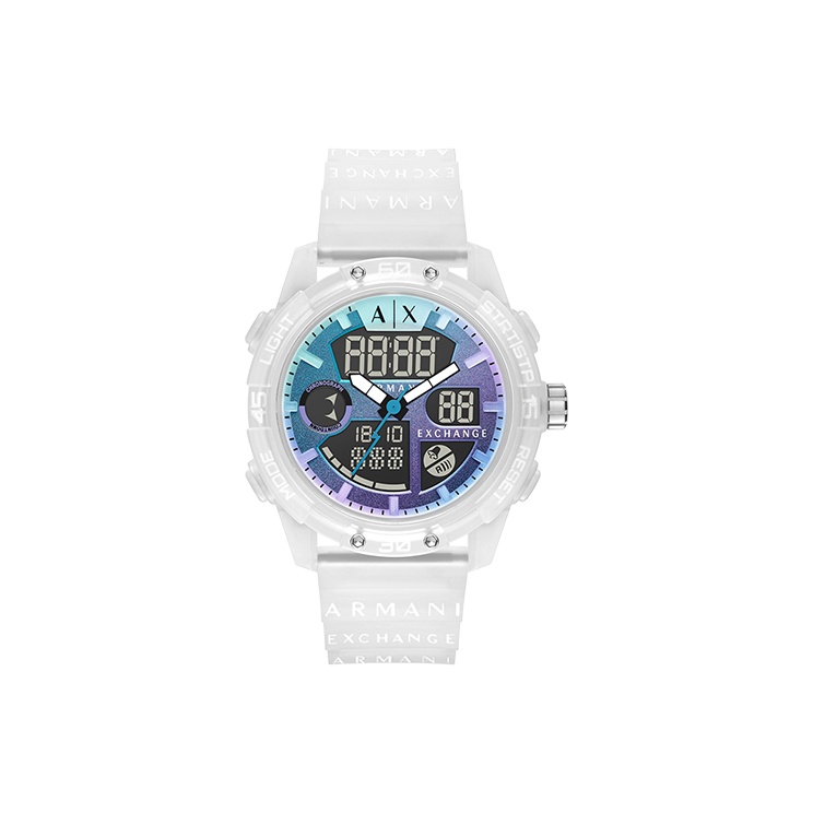 

ARMANI EXCHANGE Часы AE Wrist Watch Electronic Movement Silicone Strap Multicolor Watch Dial Men's Watch