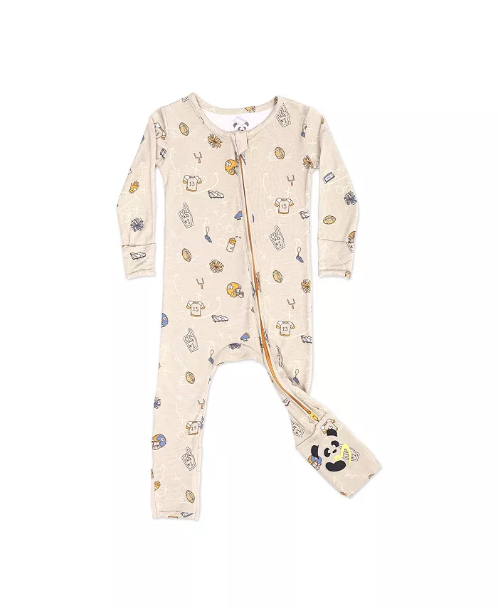 

Детский унисекс комбинезон Baby Football Convertible Footie Bellabu Bear, коричневый/бежевый