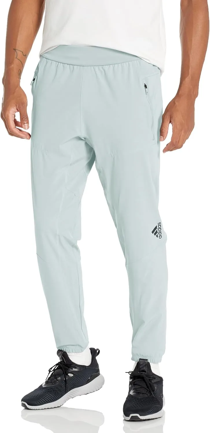 Мужские тренировочные брюки Adidas Aeroready Designed 4 Movement, серебро