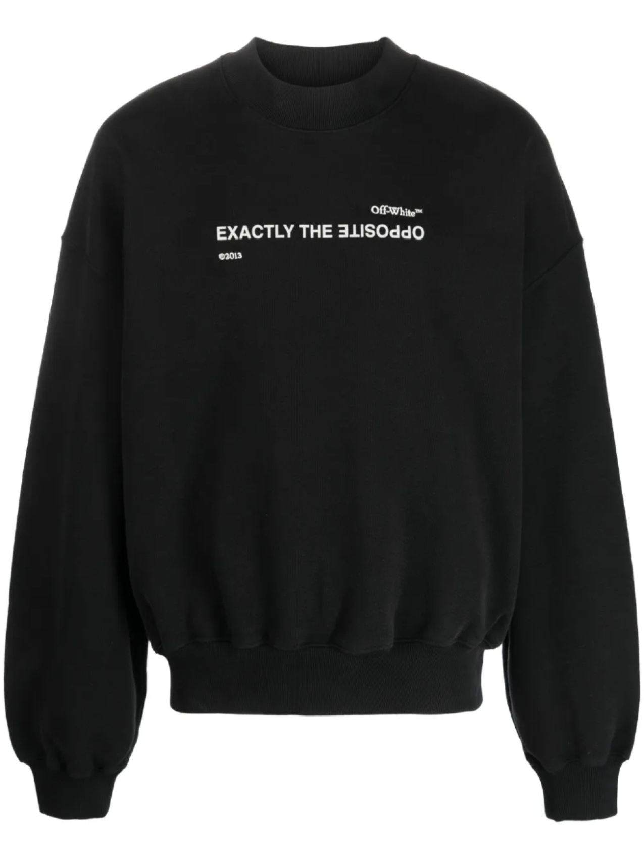 

Off-White толстовка с надписью, черный