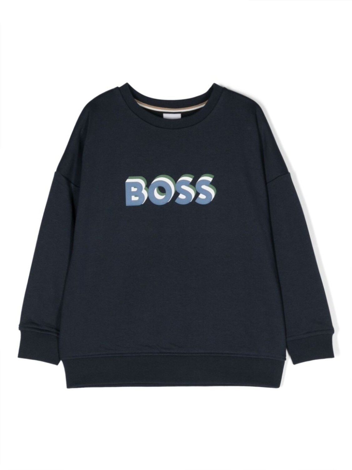 

BOSS Kidswear толстовка с логотипом, синий
