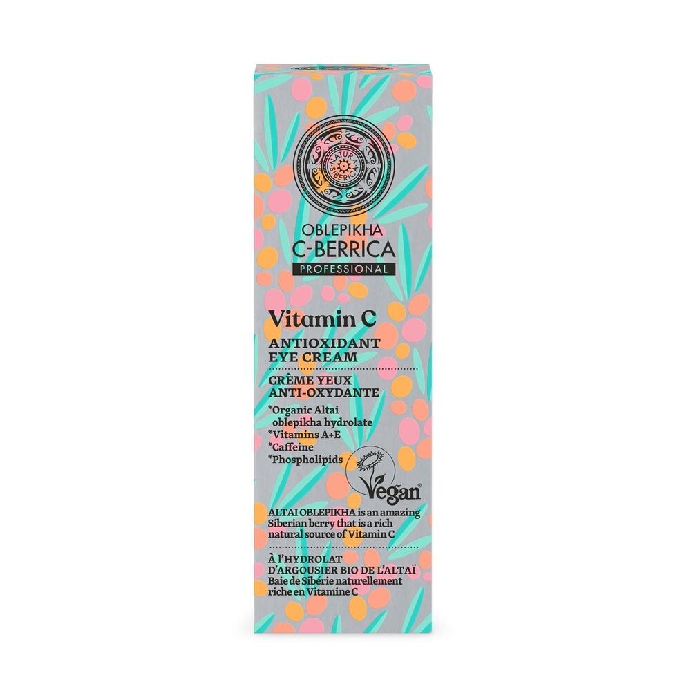 

Крем для ухода за лицом Oblepikha berrica crema de ojos anti-oxidante vitamin c Natura siberica, 30 мл