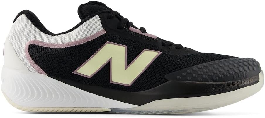 Мужские теннисные кроссовки для игры на хард-корте New Balance FuelCell 996 V4, Black/White/Ambient Light — фото 3