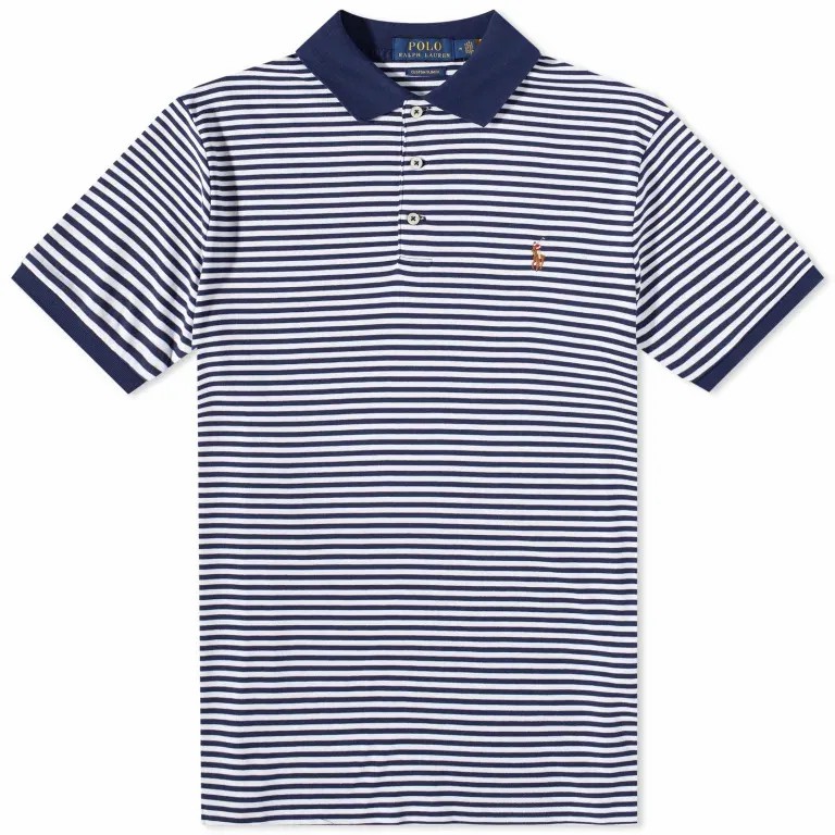 

Поло в полоску Polo Ralph Lauren, синий