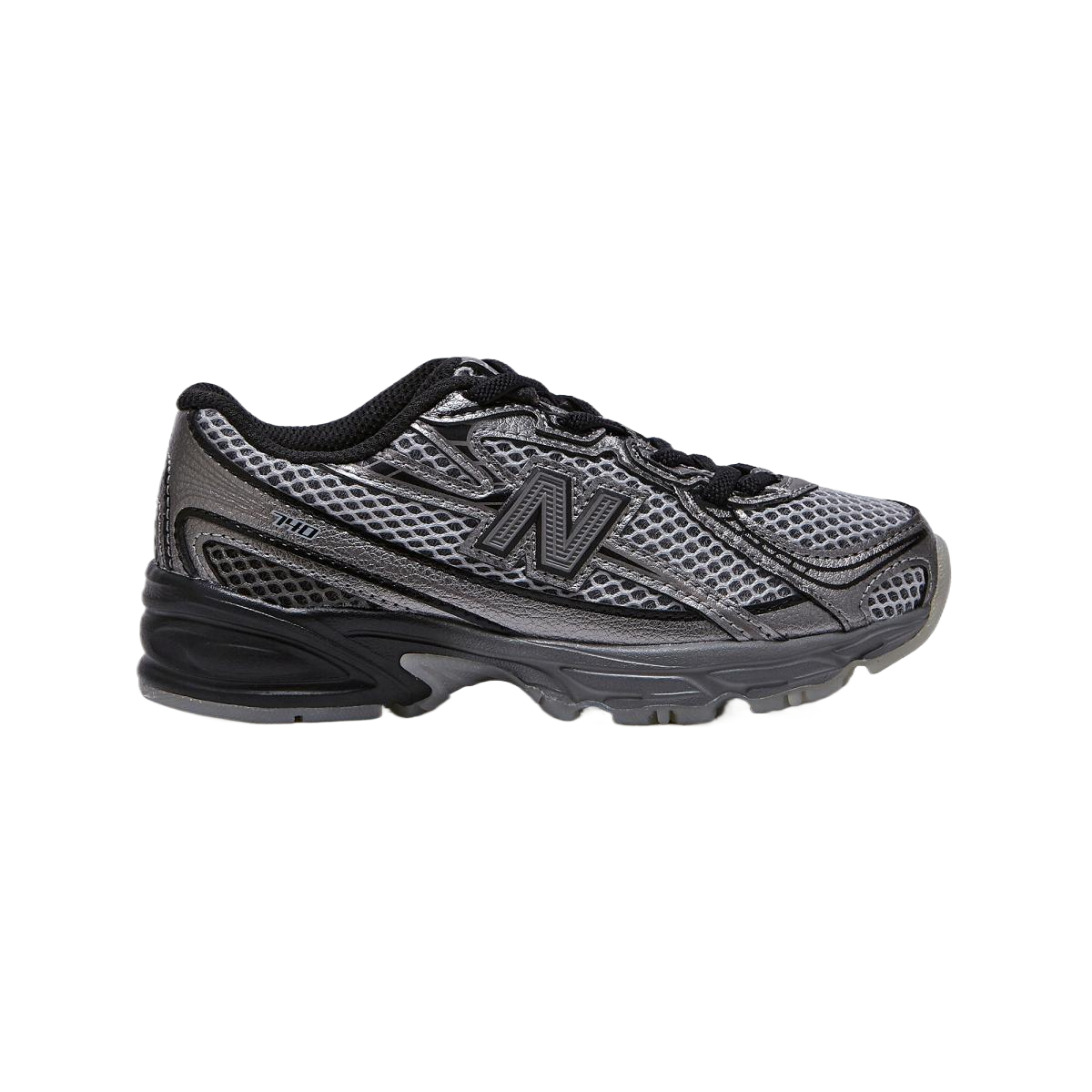 Детские беговые кроссовки NB 740 dark gray New Balance, темно-серый — фото 2