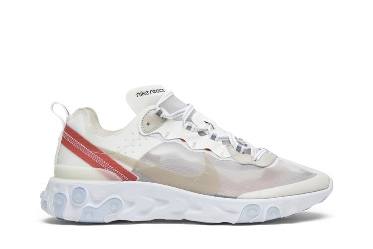 

Кроссовки Nike React Element 87 'Light Bone', белый