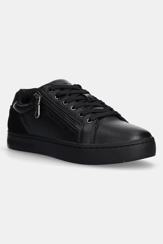 

Кожаные кроссовки CLASSIC CUPSOLE ZIP LOW IN Calvin Klein Jeans, черный