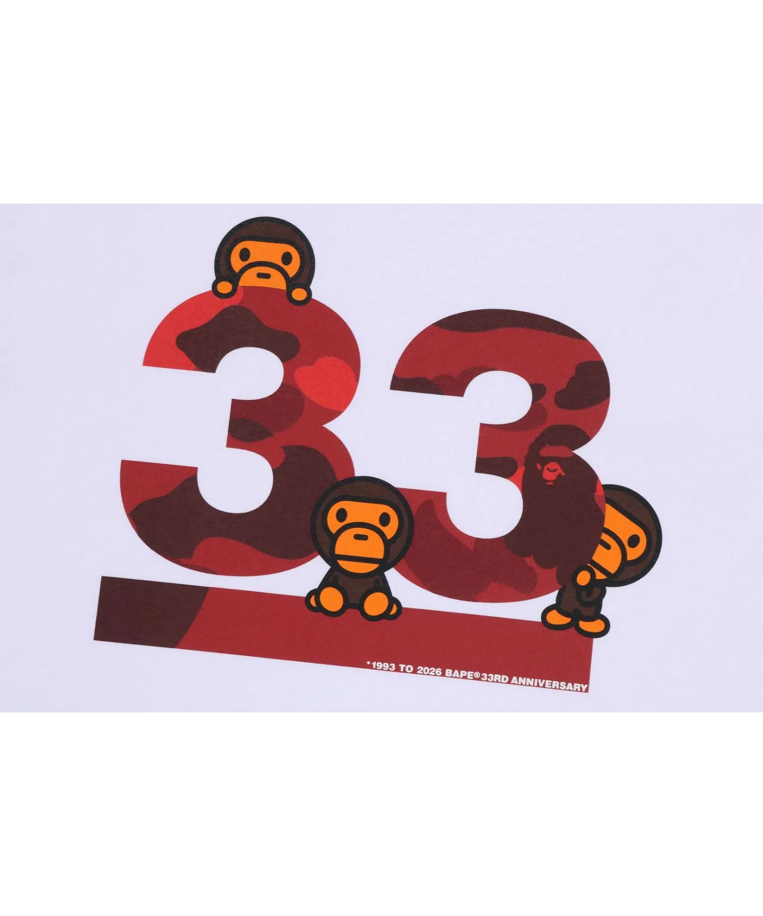 Детская футболка A BATHING APE с принтом BABY MILO камуфляж синий — фото 2