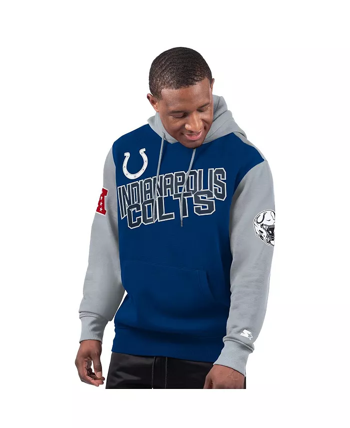 

Мужская толстовка с капюшоном Royal Indianapolis Colts Extreme Pullover Hoodie Starter