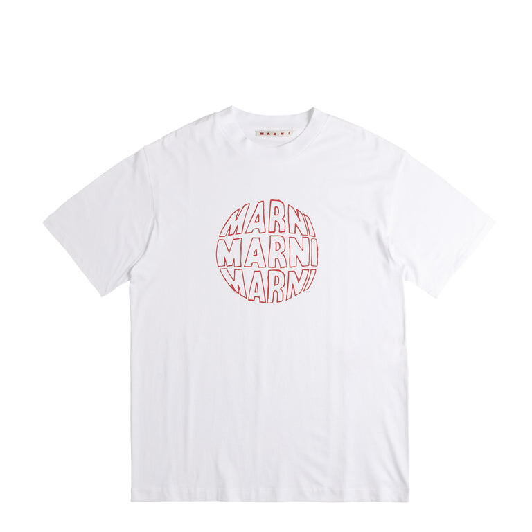 

Футболка Circular Logo T-Shirt Marni, белый