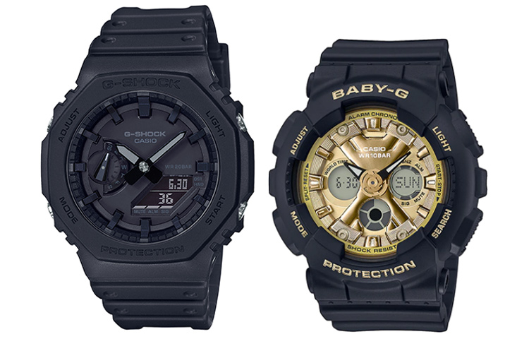 

Унисекс парные часы серии Black CASIO